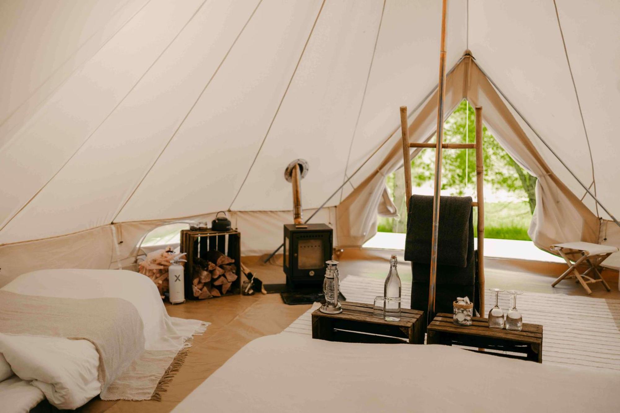 Falkeroed - Lyxig Glamping I Naturreservat Ink Frukost เกรบเบอสตัด ภายนอก รูปภาพ