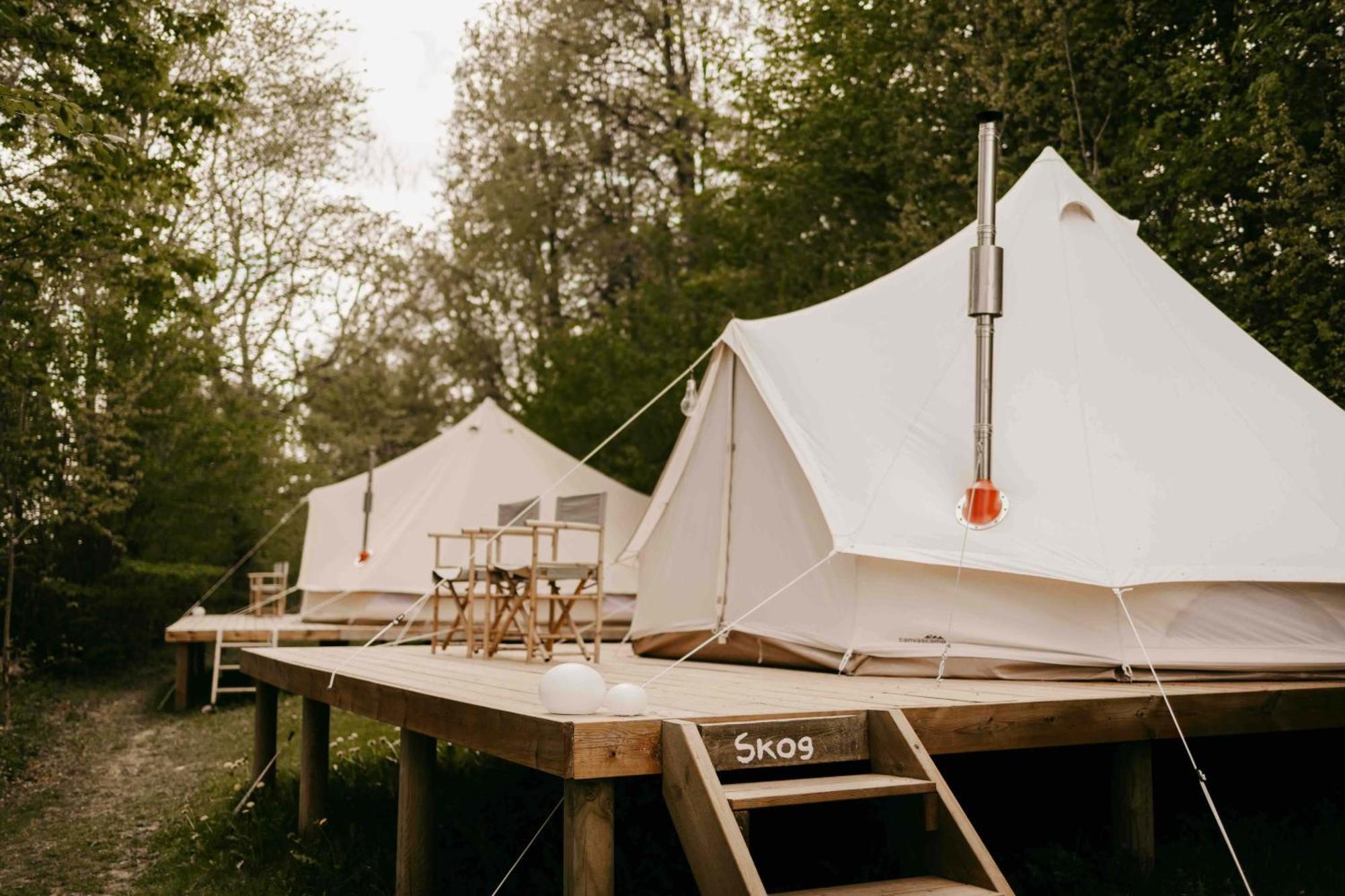 Falkeroed - Lyxig Glamping I Naturreservat Ink Frukost เกรบเบอสตัด ภายนอก รูปภาพ
