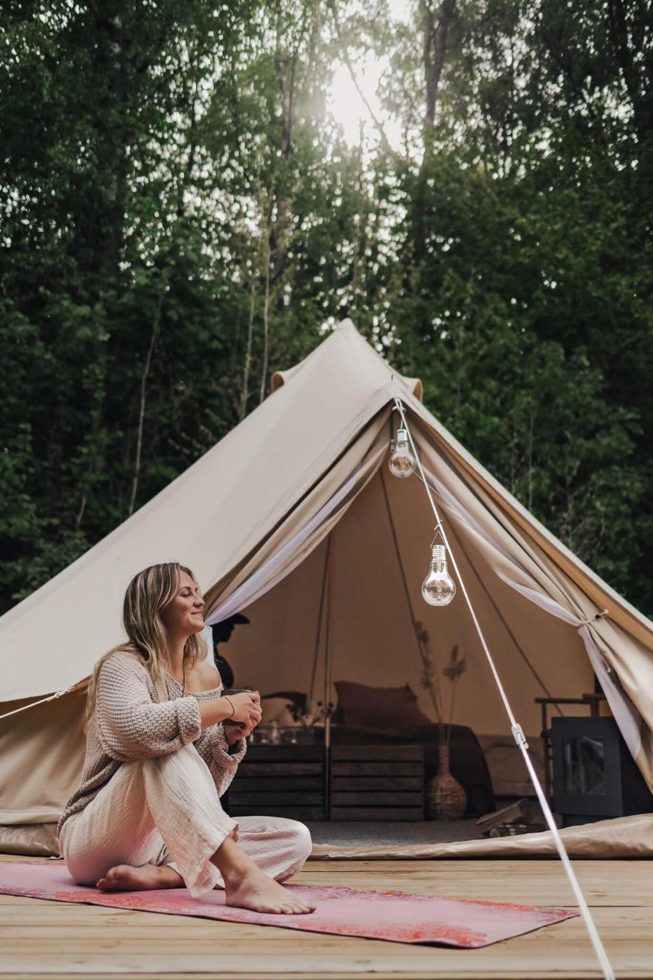 Falkeroed - Lyxig Glamping I Naturreservat Ink Frukost เกรบเบอสตัด ภายนอก รูปภาพ