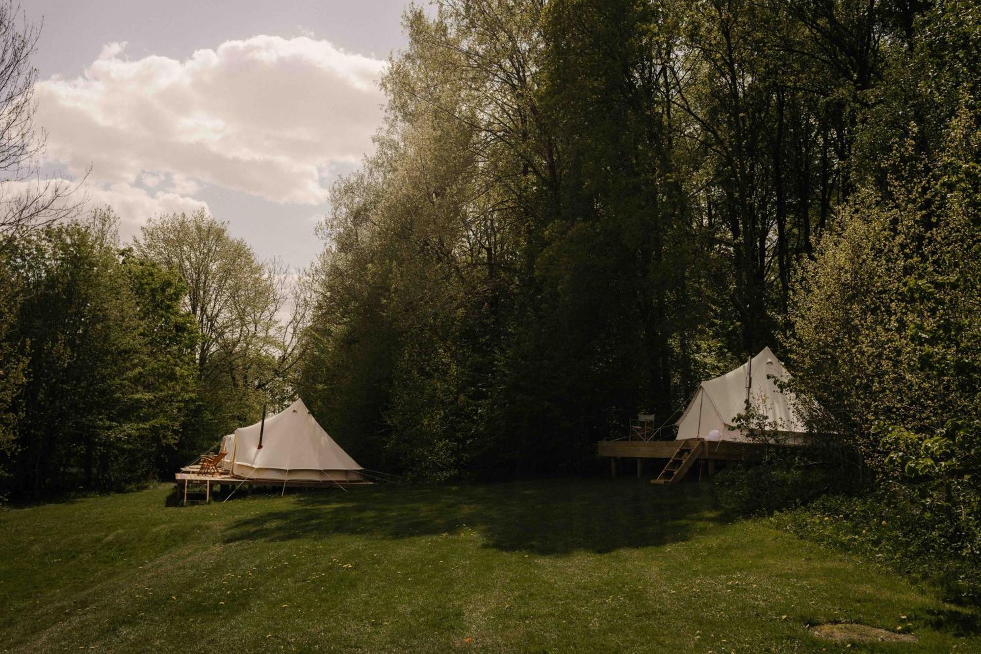 Falkeroed - Lyxig Glamping I Naturreservat Ink Frukost เกรบเบอสตัด ภายนอก รูปภาพ