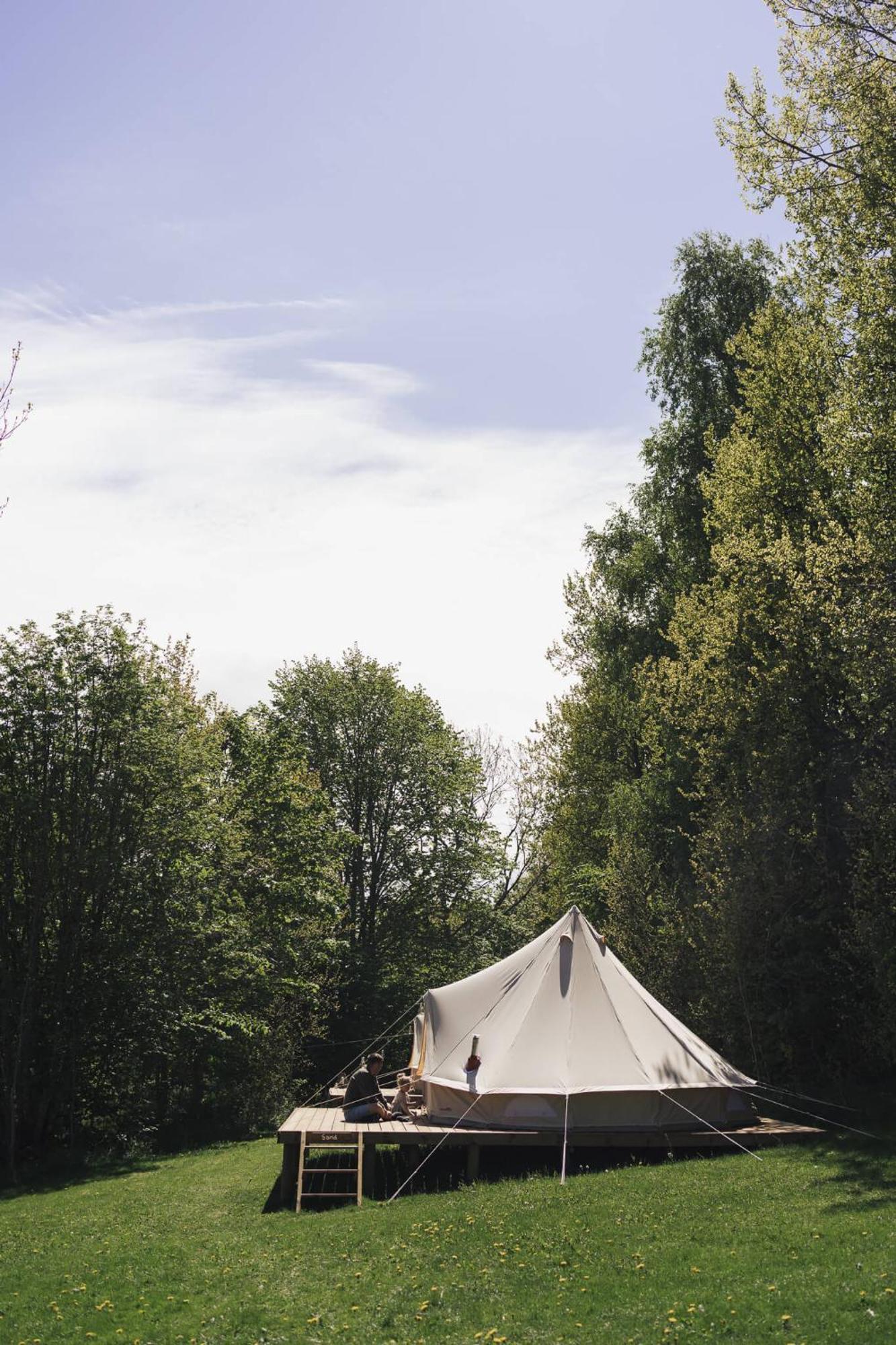 Falkeroed - Lyxig Glamping I Naturreservat Ink Frukost เกรบเบอสตัด ภายนอก รูปภาพ
